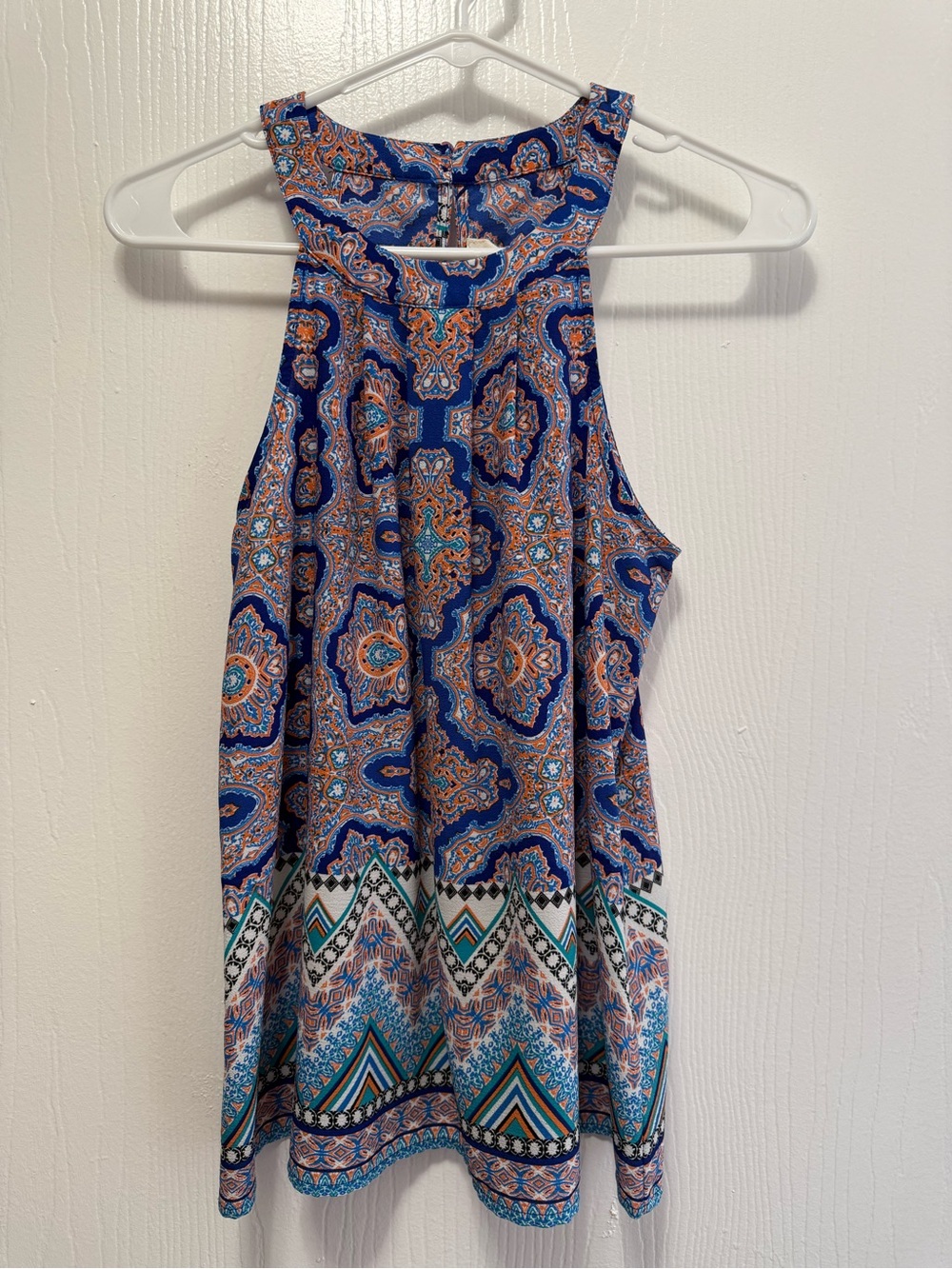 Sweet Wanderer Boho Halter Medallion Mini Dress Size Small